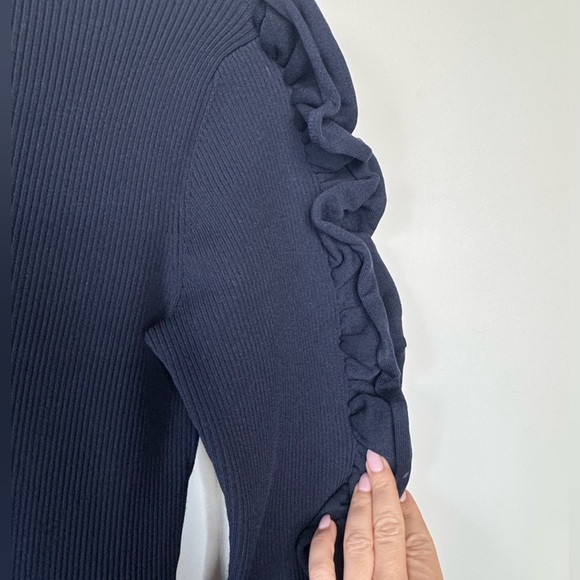 Victoria Beckham Navy Blue Knit Dress – Size 8 - Picture 14 of 16